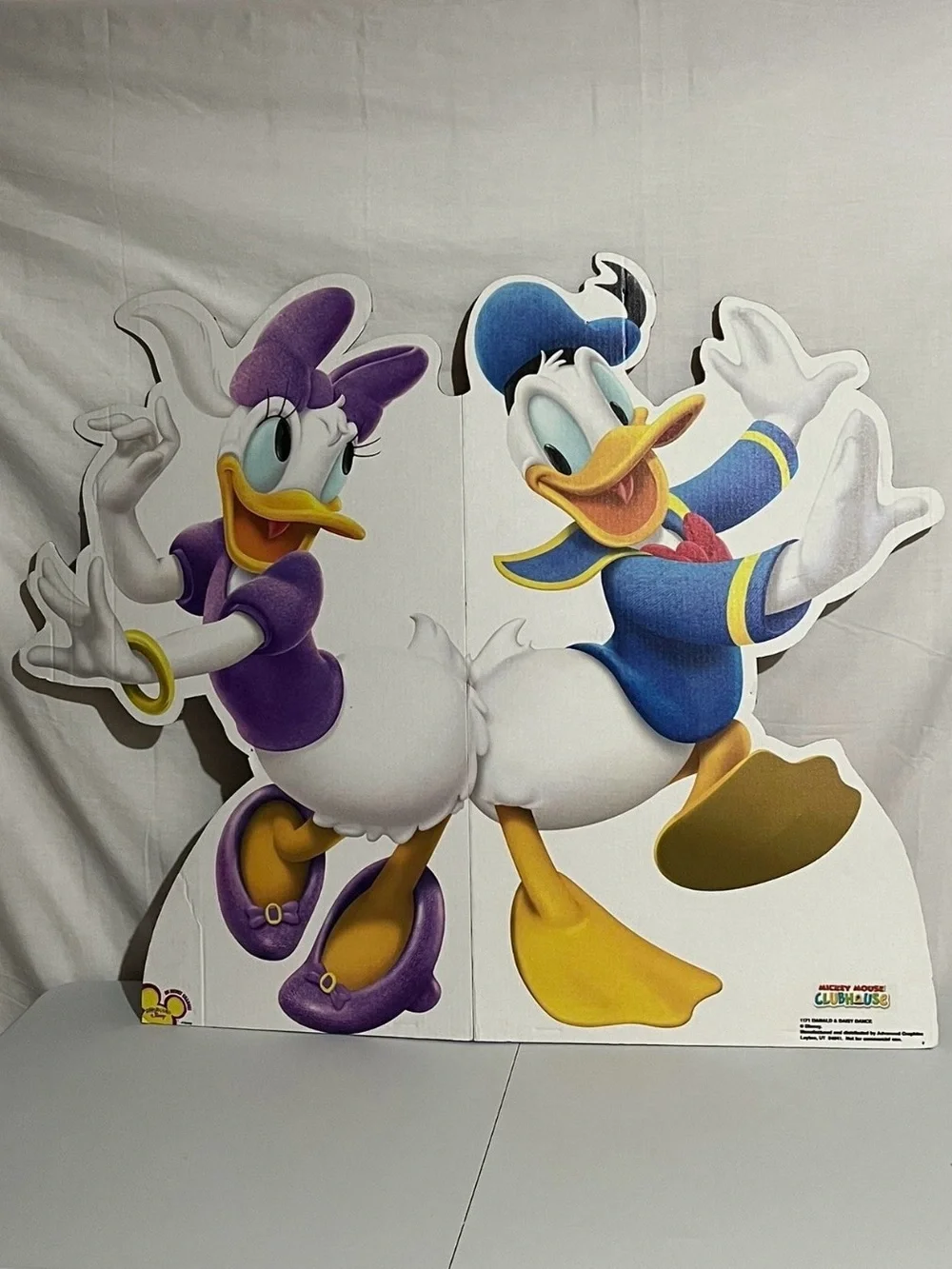 Donald & Daisy Duck Cutout Duo - Purple, Blue & Yellow